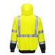 Portwest Hi Vis Contrast Zipped Hoodie 4XL Yellow/Blk
