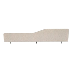 Impulse Plus Wave 400/1800 Desktop Screen Rounded Corners Light Grey Fabric Light Grey Edges