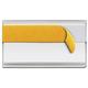 Beaverswood Self-Adhesive Ticket Holders (Clear) With Card Insert (White) For Shelving and Racking H25mmxW200mm (Pack 50) - TS220