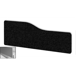 Impulse Plus Wave 400/1500 Backdrop Screen Rounded Corners Black Fabric Light Grey Edges