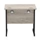 Impulse 800 x 600mm Straight Desk Grey Oak Top Black Cantilever Leg