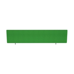 Impulse Plus Oblong 400/1600 Desktop Screen Rounded Corners Palm Green Fabric Light Grey Edges
