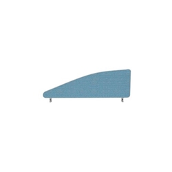 Impulse Plus Angle 450/1000 Desktop Screen Sky Blue Fabric Light Grey Edges