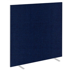 Impulse Plus Oblong 1800/1500 Floor Free Standing Screen Royal Blue Fabric Light Grey Edges