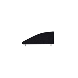 Impulse Plus Angle 450/800 Desktop Screen Black Fabric Light Grey Edges