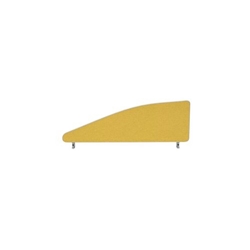 Impulse Plus Angle 450/1000 Desktop Screen Beige Fabric Light Grey Edges