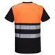 Portwest PW3 Hi Vis Cotton Comfort Class 1 T-Shirt S/S S Blk/Orange