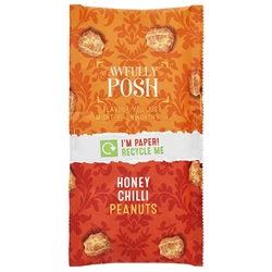 AWFULLY POSH - PAPER - HONEY CHILLI PEANUT - SHOT PACK - 18X50G