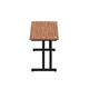 Impulse 1800 x 600mm Straight Desk Walnut Top Black Cantilever Leg