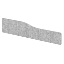 Impulse Plus Wave 300/1500 Desktop Screen Rounded Corners Light Grey Fabric Light Grey Edges