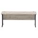 Impulse 1800 x 600mm Straight Desk Grey Oak Top Black Cantilever Leg