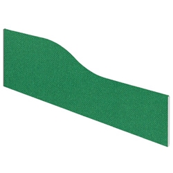 Impulse Plus Wave 450/1500 Desktop Screen Palm Green Fabric Light Grey Edges