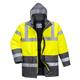 Portwest Hi Vis Contrast Winter Traffic Jacket XL Yellow/Gry