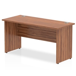 Impulse 1400/600 Rectangle Panel End Leg Desk Walnut Ref MI001966