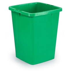 Durable DURABIN 90L Square - Food & Freezer Safe Waste Recycling Bin - Green