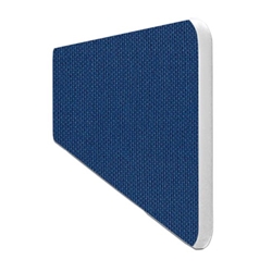 Impulse Plus Oblong 400/600 Desktop Screen Rounded Corners Powder Blue Fabric Light Grey Edges