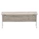 Impulse 1800 x 600mm Straight Desk Grey Oak Top Silver Cantilever Leg