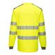 Portwest PW3 Hi Vis Cotton Comfort T-Shirt L/S 3XL Yellow/Navy