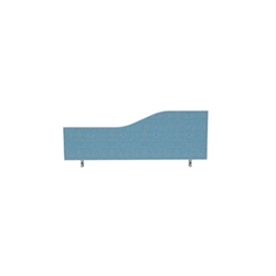 Impulse Plus Wave 450/1000 Desktop Screen Sky Blue Fabric Light Grey Edges