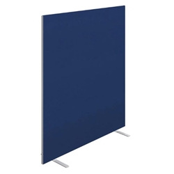 1600W X 1800H Upholstered Floor Standing Screen Straight - Royal Blue Ref FST1618SRB