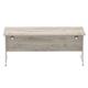 Impulse 1800 x 800mm Straight Desk Grey Oak Top Silver Cantilever Leg