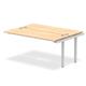 Impulse Bench B2B Ext Kit 1600 Silver Frame Office Bench Desk Maple