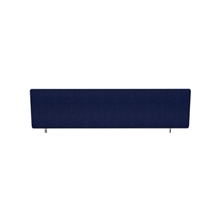 Impulse Plus Oblong 400/1400 Desktop Screen Rounded Corners Royal Blue Fabric Light Grey Edges