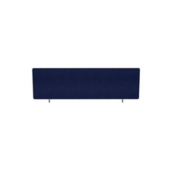 Impulse Plus Oblong 400/1200 Desktop Screen Rounded Corners Royal Blue Fabric Light Grey Edges
