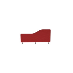 Impulse Plus Wave 300/800 Desktop Screen Rounded Corners Burgundy Fabric Light Grey Edges