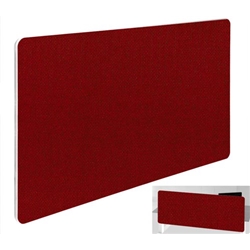 Impulse Plus Oblong 400/800 Backdrop Screen Rounded Corners Burgundy Fabric Light Grey Edges