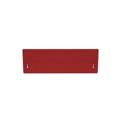 Impulse Plus Oblong 400/1200 Backdrop Screen Rounded Corners Burgundy Fabric Light Grey Edges