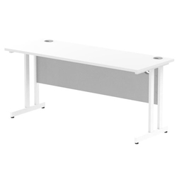 Impulse 1600/600 Rectangle White Cantilever Leg Desk White