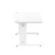 Impulse 1400/800 Rectangle White Cable Managed Leg Desk White
