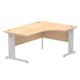 Impulse Cable Managed 1600 Left Hand Crescent Desk Maple