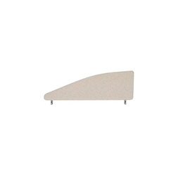 Impulse Plus Angle 450/1000 Desktop Screen Light Grey Fabric Light Grey Edges