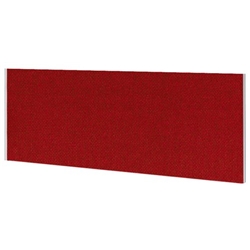 Impulse Plus Oblong 450/600 Desktop Screen Burgundy Fabric Light Grey Edges