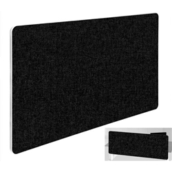 Impulse Plus Oblong 400/600 Backdrop Screen Rounded Corners Black Fabric Light Grey Edges