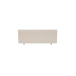 Impulse Plus Oblong 300/1000 Desktop Screen Rounded Corners Light Grey Fabric Light Grey Edges