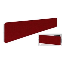 Impulse Plus Oblong 300/1800 Backdrop Screen Rounded Corners Burgundy Fabric Light Grey Edges