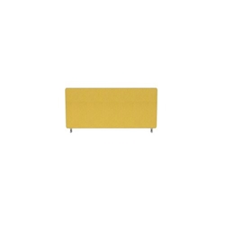 Impulse Plus Oblong 400/800 Desktop Screen Rounded Corners Beige Fabric Light Grey Edges