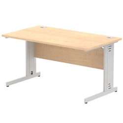 Impulse Cable Managed 1400 Rectangle Desk Maple