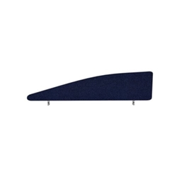 Impulse Plus Angle 450/1400 Desktop Screen Royal Blue Fabric Light Grey Edges