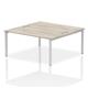 Impulse Bench B2B 2 Person 1600 Silver Frame Office Bench Desk Grey Oak