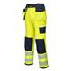 Portwest PW3 Hi Vis Holster Pocket Work Trousers 40 Yellow/Navy