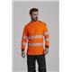 Portwest PW3 Hi Vis Cotton Comfort T-Shirt L/S M Orange/Blk