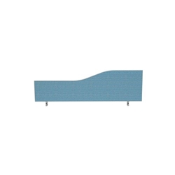 Impulse Plus Wave 450/1200 Desktop Screen Sky Blue Fabric Light Grey Edges