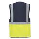 Portwest Paris Hi Vis Contrast Executive Vest S Yellow/Navy (Pack of 10)
