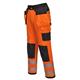 Portwest PW3 Hi Vis Holster Pocket Work Trousers 48 Orange/Blk