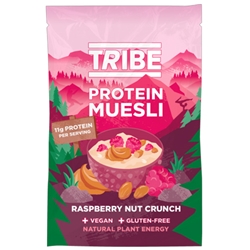 TRIBE - PROTEIN MUESLI - RASPBERRY NUT CRUNCH (SINGLE SERVE SACHET) - 8X70G