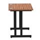 Impulse 800 x 600mm Straight Desk Walnut Top Black Cantilever Leg